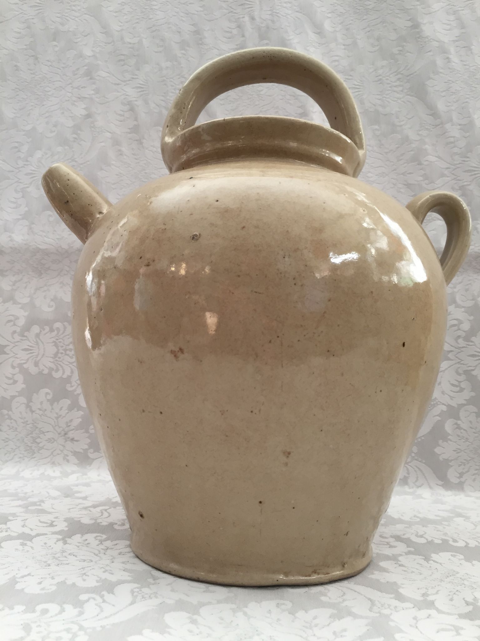 Old beaked jug gargoulette pichet chevrette terracotta