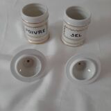 Duo poivre et sel porcelaine de Limoges