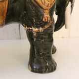 Former majolica slurry elephant planter