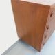 Vintage Scandinavian style chest of drawers in teak and black metal from the 60s