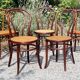5 chaises bistrot Fischel et Türpe 1900 ca