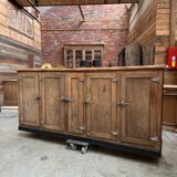 1920 solid oak bar counter
