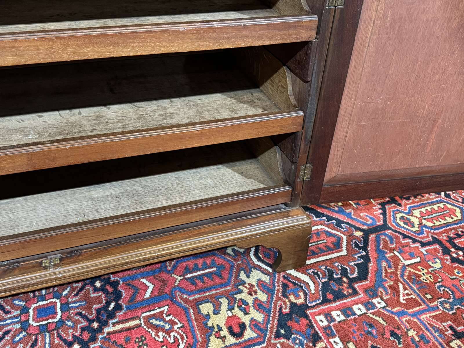 Commode secrétaire anglaise 19ème en acajou