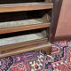 Commode secrétaire anglaise 19ème en acajou