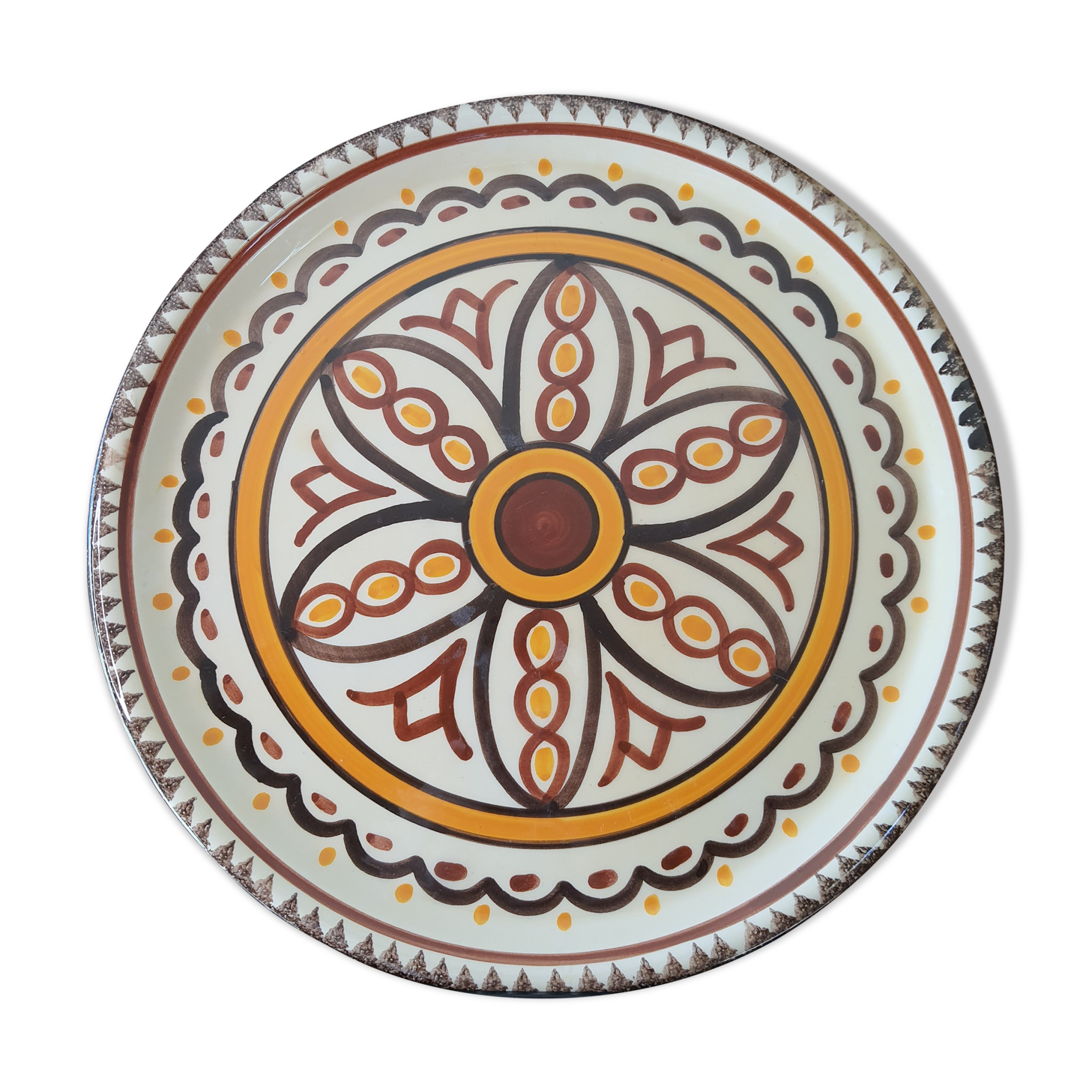 Vintage henriot quimper pie dish