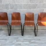 Set of 4 chairs Galvanitas S23 oak