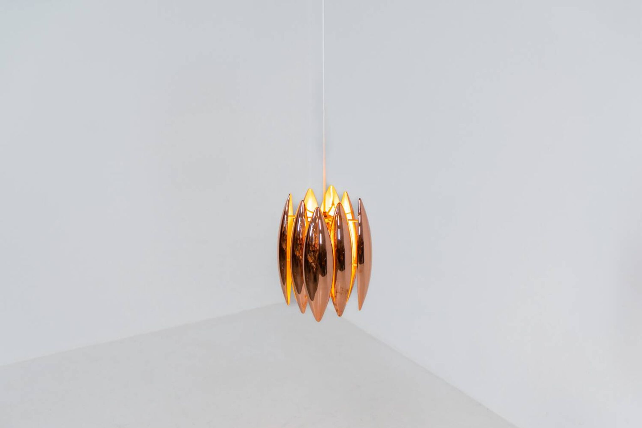 Copper suspension "Kastor" by Jo Hammerborg for Fog & Mørup