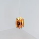 Rare copper “Kastor” pendel by Jo Hammerborg for Fog &