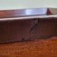 Old Empire period console in mahogany and veneer wood with bowl top