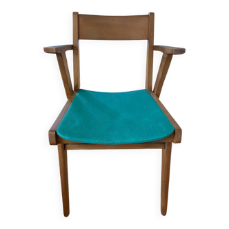 Chaises année 70 pieds compas