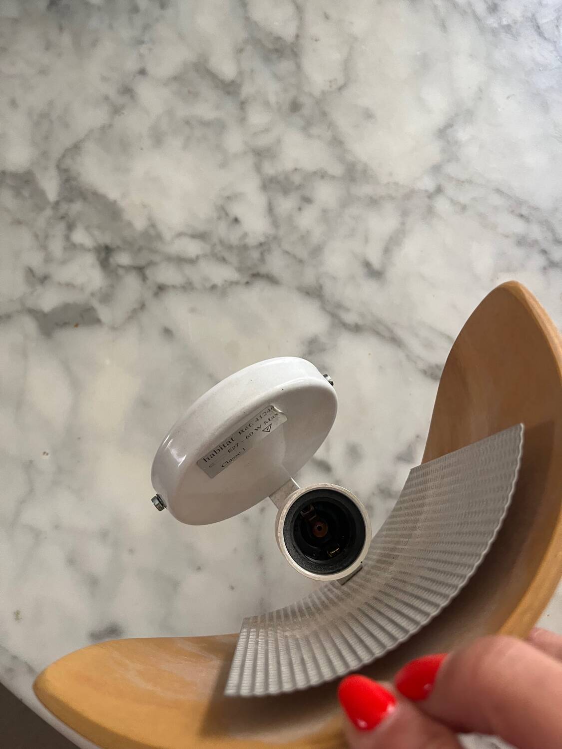 Vintage Habitat wooden wall light