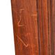 Sculpted walnut stool