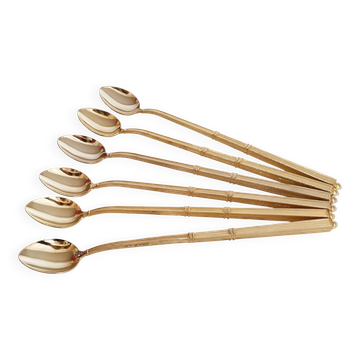 Teaspoons, mocha, golden, Russian style