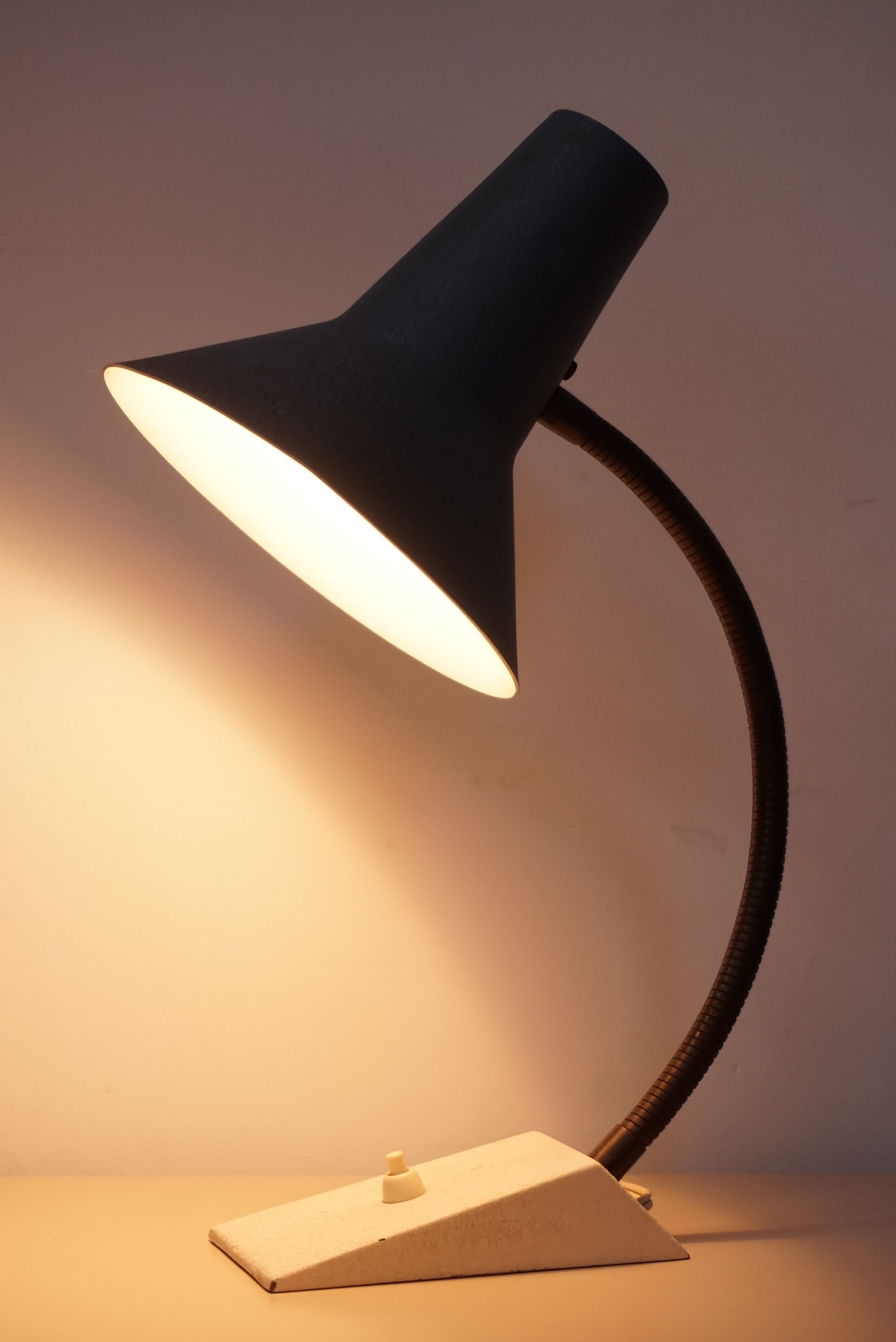 50s articulated lamp in metal