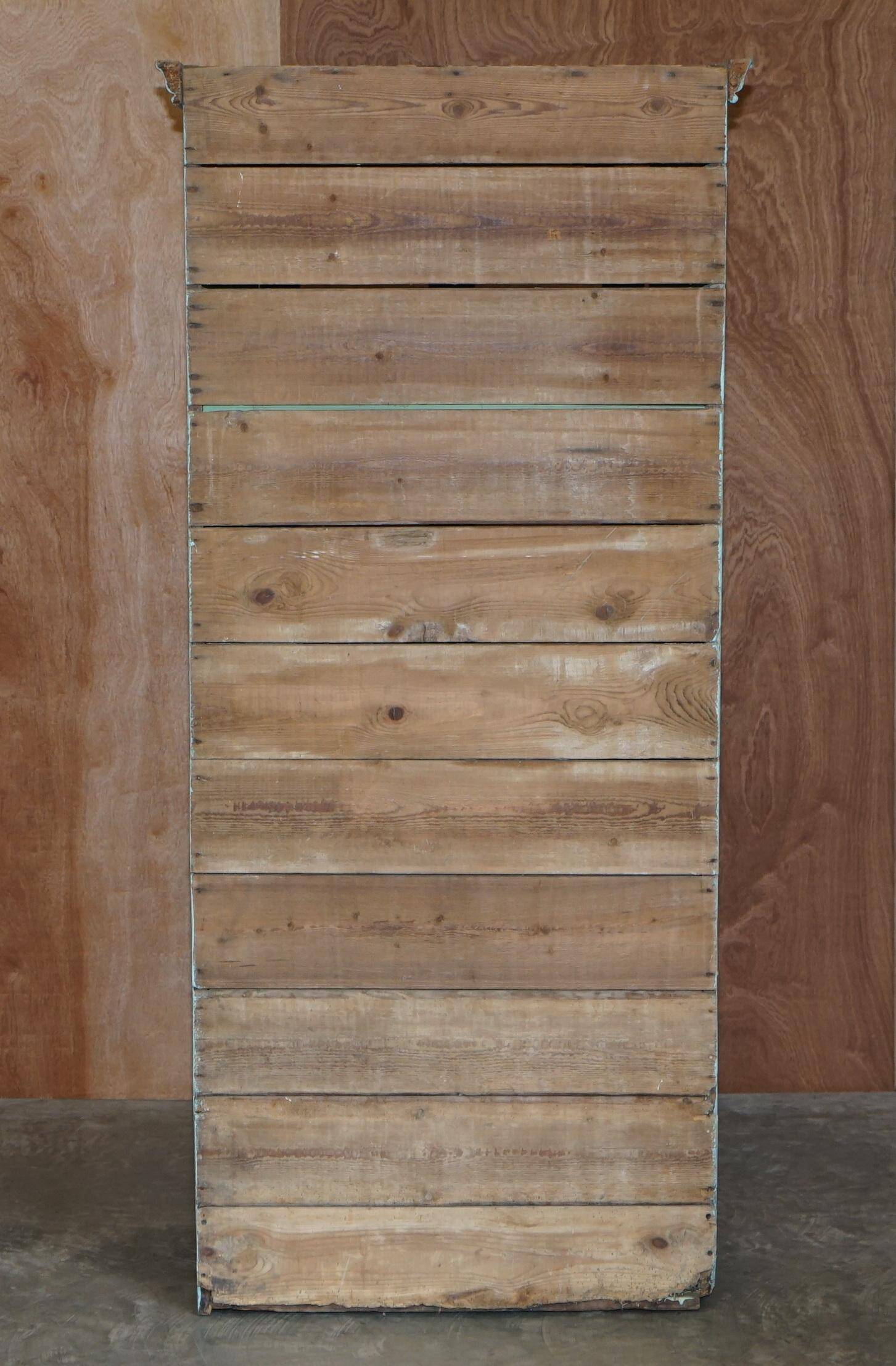 Hand-painted kitchen cupboard or bookcase from the Victorian era, 1860.