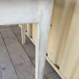 patinated farmhouse table
