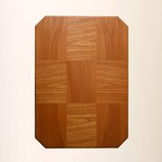 Decorative birch coffee table with magazine rack