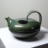 Glazed stoneware jug/pourer/watering can, vintage La Borne craftsmanship.