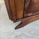 Art Deco bedside table in walnut, black marble top, circa 1920.