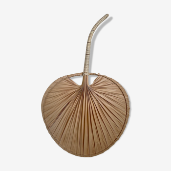 Braided palm leaf fan shape
