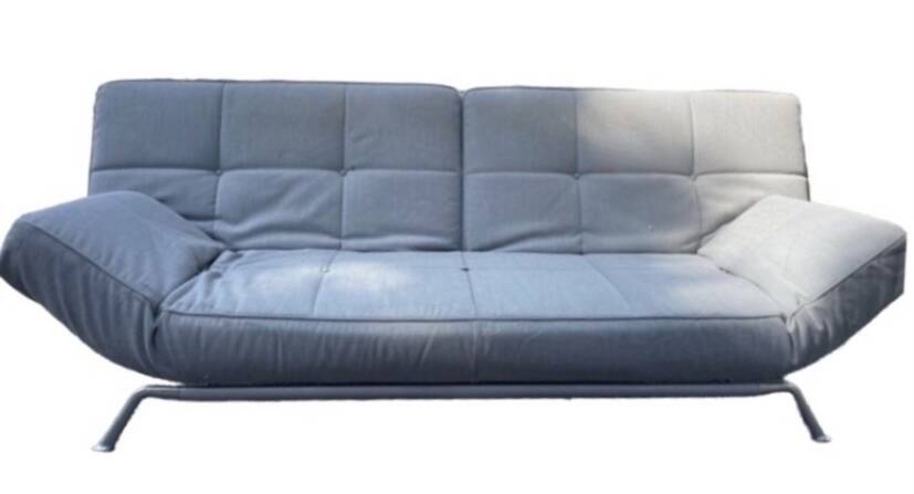 Ligne Roset family sofa, quilted bench