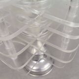 Lampe de table moderne en acrylique transparent du siècle hollandais, 1960s