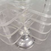 Lampe de table moderne en acrylique transparent du siècle hollandais, 1960s