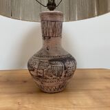 Ceramic table lamp by Jacques Blin, circa 1950.