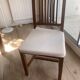 Teak dining table and its 6 chairs.