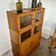 Old MD storage furniture bookcase design Martin Dupuis light oak 1950s vintage