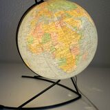 Globe vintage 1960 terrestre verre Girard et Barrère mappemonde - 27 cm
