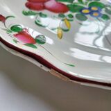 Grand Plat ovale en faïence de l'Est