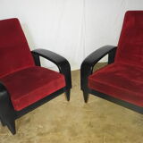 Pair of Italian club chair from the 50s