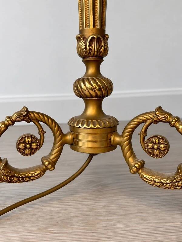 Lampadaire ancien en Bronze doré