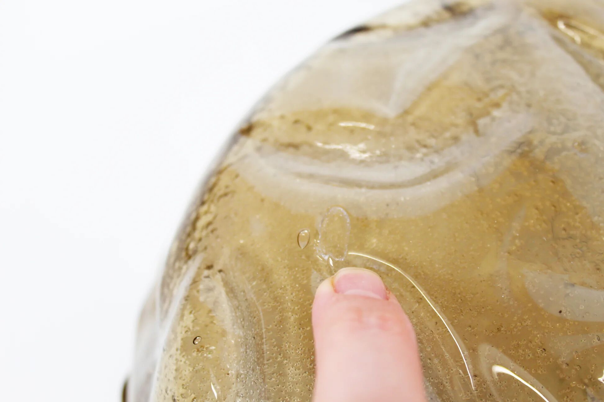 Amber glass ceiling lamp by RZB Leuchten