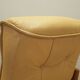 Yellow leather armchair, Danish design, 1960s, production: Denmark