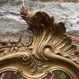 Louis XV style gilded mirror