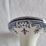 Plat compotier ancien moustiers jules vieillard bourdeux sur socle, fin 19è