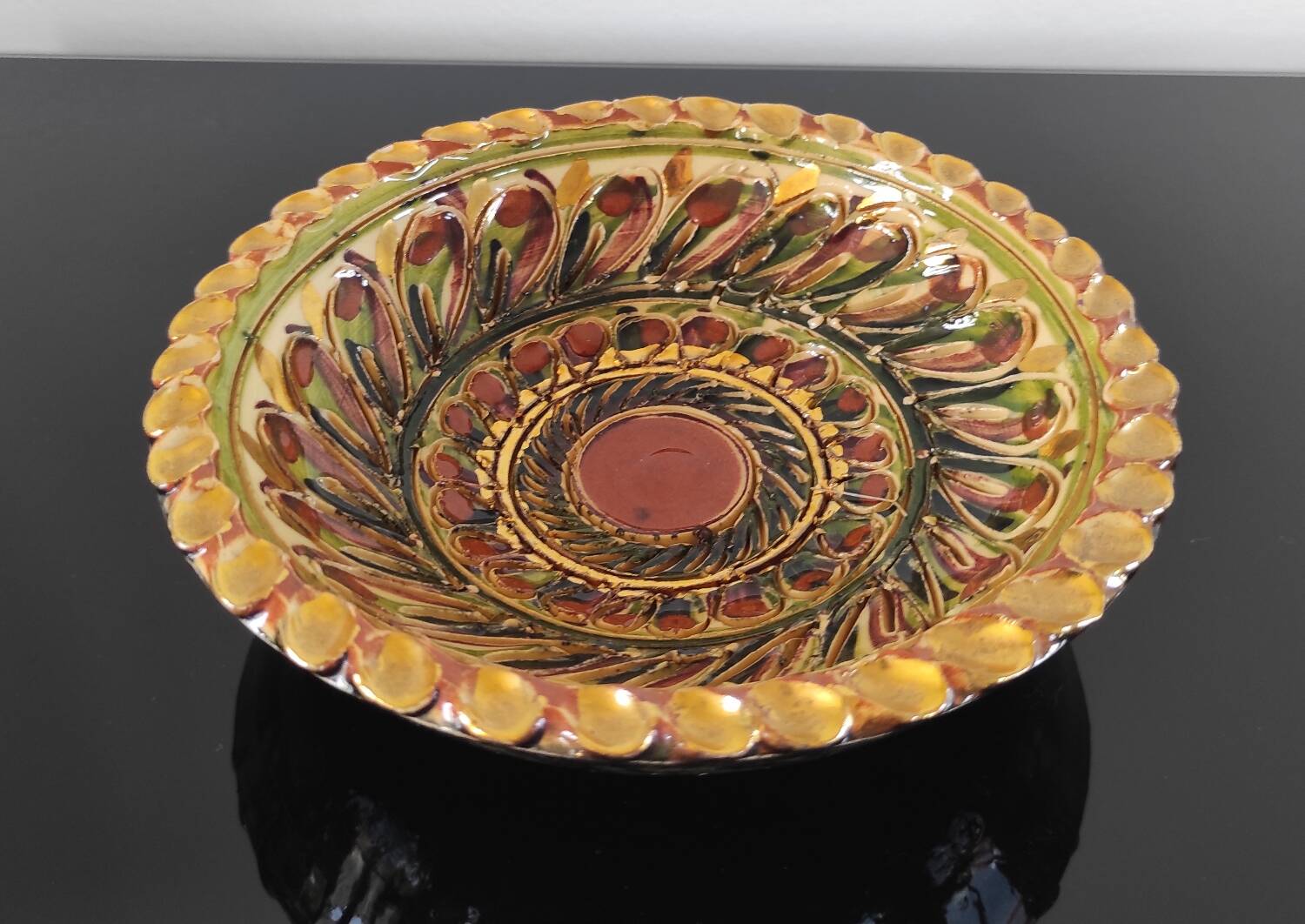 Handcrafted ceramic cup from Nimy (Belgium)