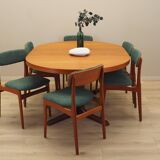 Set of six teak chairs, Danish design, 1960s, manufacture: N. & K. Bundgaar