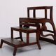A Regency style Mahogany library chair /steps. England