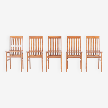 Set de 5 chaises Milano par Aldo Rossi pour Molteni - 1980s