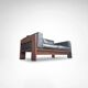 Bastiano 2-seater sofa by Afra & Tobia Scarpa for Knoll Int 1980s
