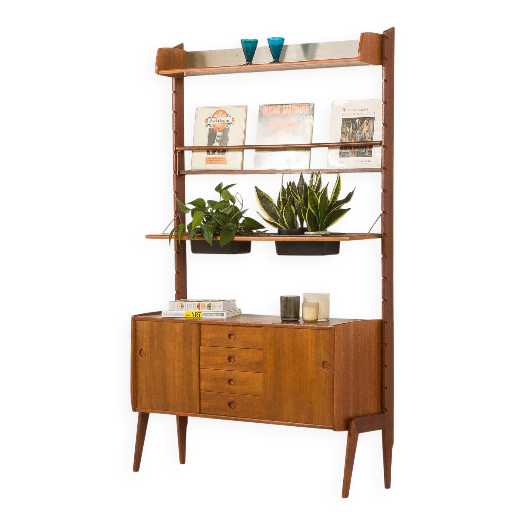 Ergo wall unit with a planter by John Texmon, Norway 1960s
