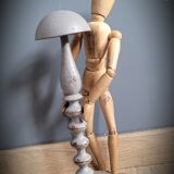 Grey wood hat holder 1