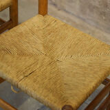 Series of four chairs and two armchairs Danish design 1960'