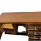 Vintage Art Deco curved sideboard with glass handles.