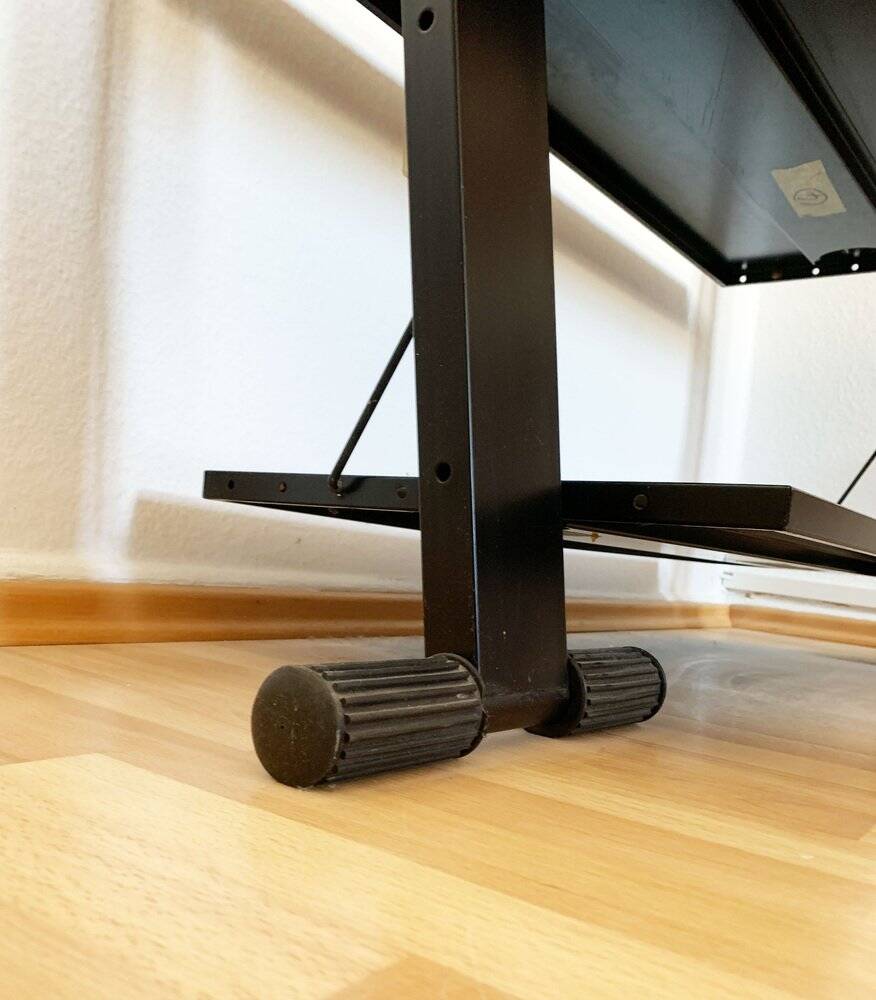 Postmodern Italian graffiti shelf by Rodney Kinsman for Bieffeplast, 1980s.