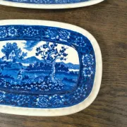 Lot de 2 plats Villeroy et Boch Rusticana bleus