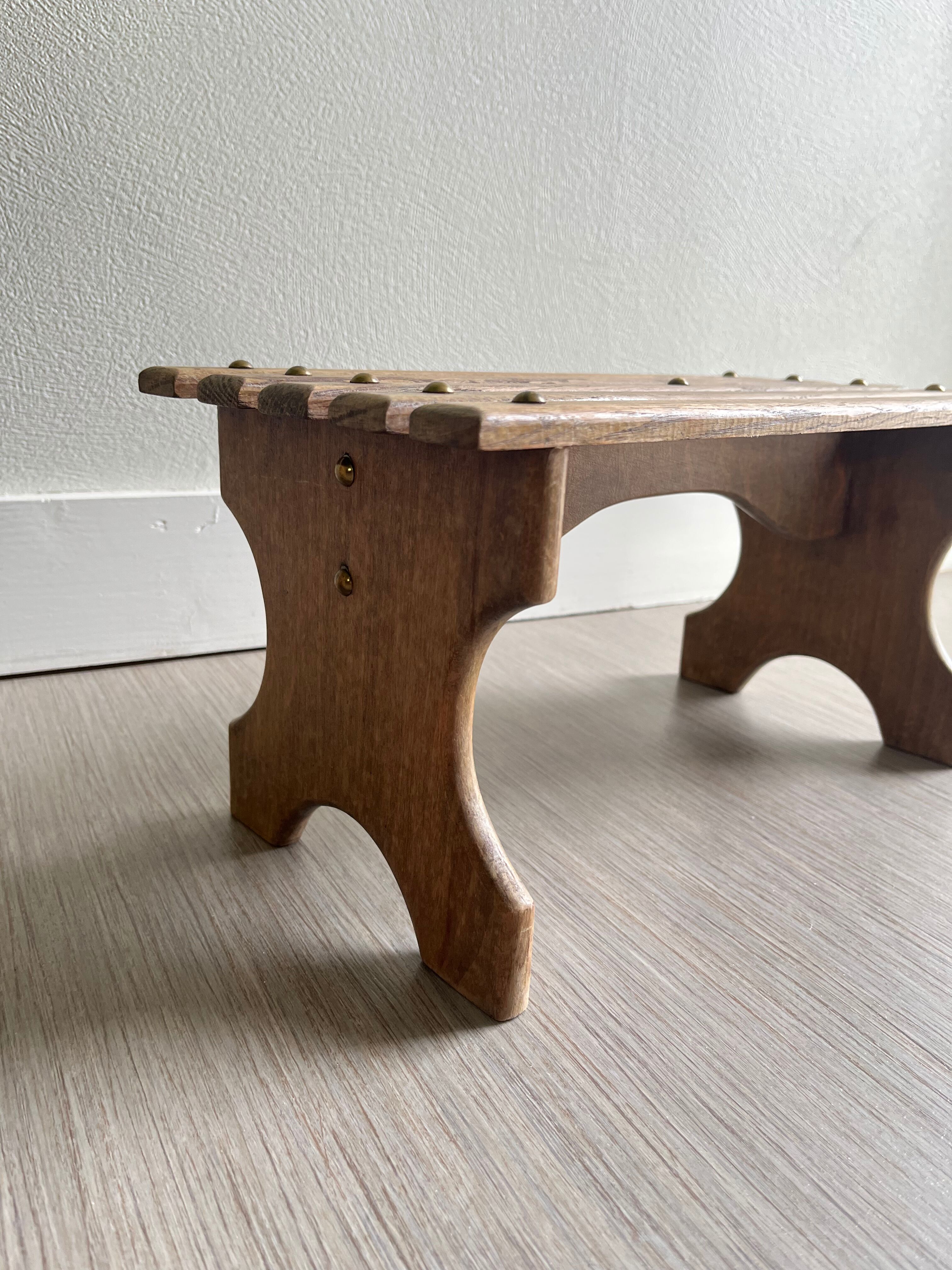 Small wooden bench